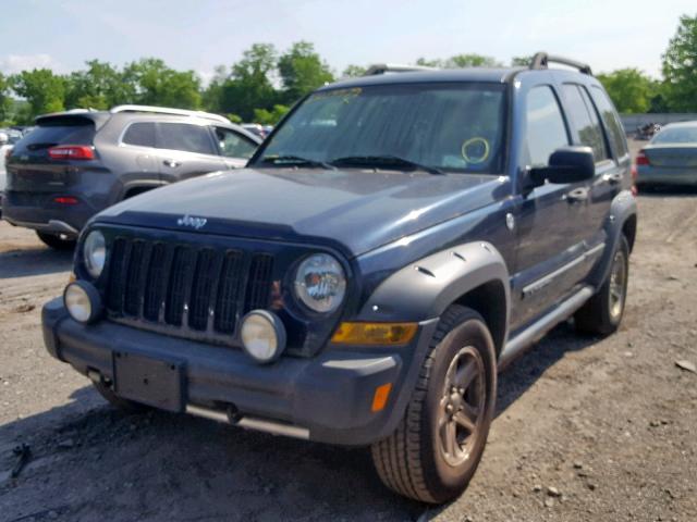 1J4GL38K25W725174 - 2005 JEEP LIBERTY RE BLUE photo 2