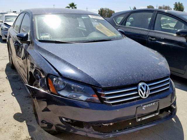 1VWAP7A37CC038956 - 2012 VOLKSWAGEN PASSAT S BLUE photo 1