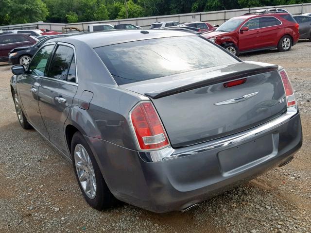 2C3CCACG8CH223832 - 2012 CHRYSLER 300 LIMITE GRAY photo 3