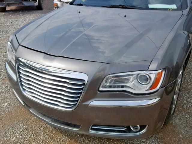 2C3CCACG8CH223832 - 2012 CHRYSLER 300 LIMITE GRAY photo 9