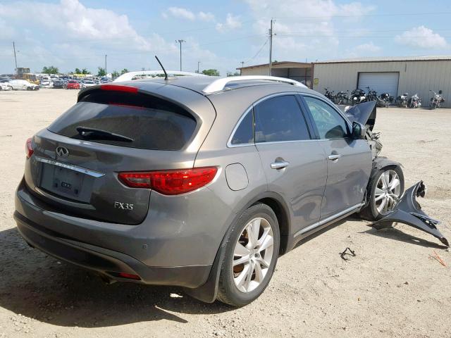 JN8AS1MW8CM155447 - 2012 INFINITI FX35 GRAY photo 4