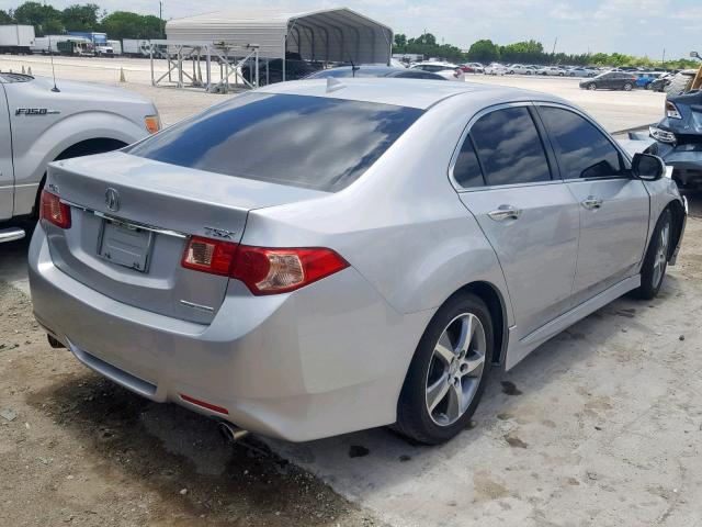 JH4CU2F85CC002676 - 2012 ACURA TSX SE SILVER photo 4