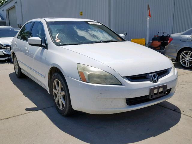 1HGCM66574A002417 - 2004 HONDA ACCORD EX WHITE photo 1