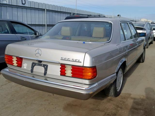 WDBCA39D5GA254694 - 1986 MERCEDES-BENZ 560 SEL TAN photo 4