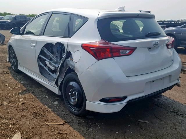 JTNKARJE6GJ515346 - 2016 TOYOTA SCION IM WHITE photo 3