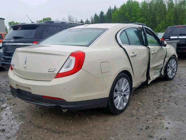 1LNHL9FT7EG601450 - 2014 LINCOLN MKS WHITE photo 4