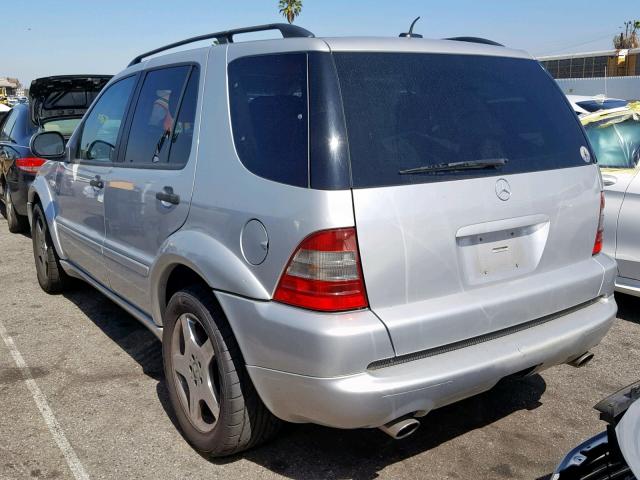 4JGAB74E2YA208461 - 2000 MERCEDES-BENZ ML 55 SILVER photo 3