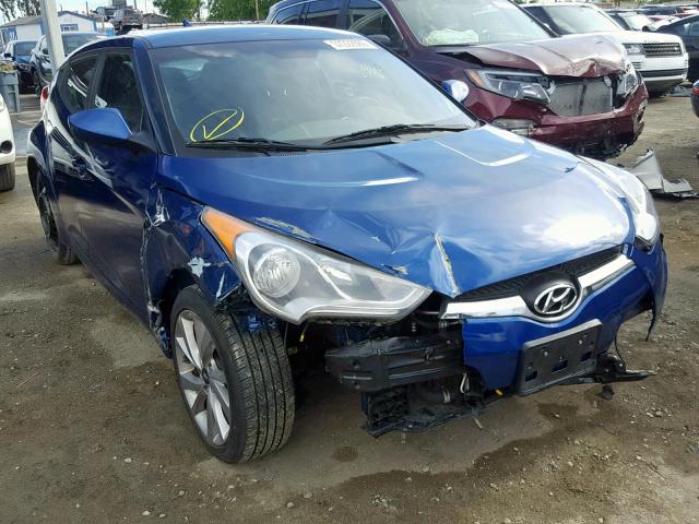 KMHTC6AD1HU305161 - 2017 HYUNDAI VELOSTER BLUE photo 1