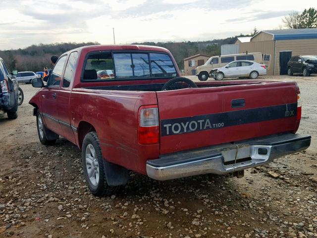 JT4VD12E6S0006753 - 1995 TOYOTA T100 XTRAC RED photo 3