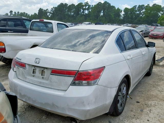 1HGCP2F42BA087851 - 2011 HONDA ACCORD LXP WHITE photo 4