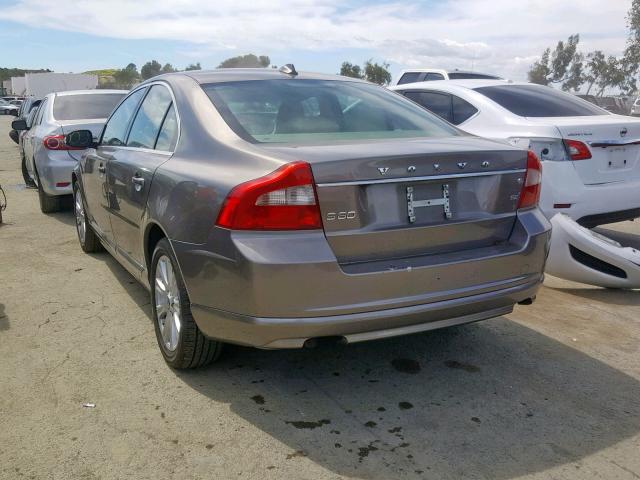 YV1AS982691106379 - 2009 VOLVO S80 3.2 BROWN photo 3
