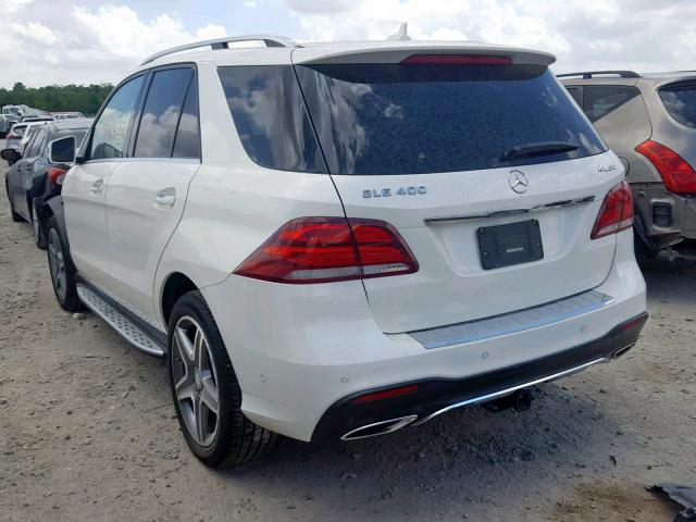 4JGDA5GB8GA749678 - 2016 MERCEDES-BENZ GLE 400 4M WHITE photo 3