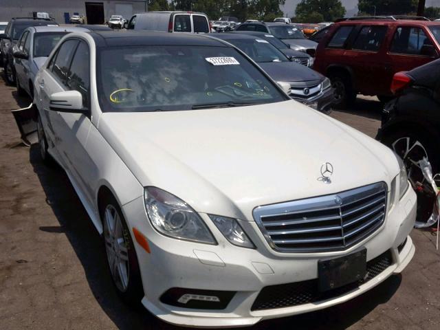 WDDHF5GB9AA239781 - 2010 MERCEDES-BENZ E 350 WHITE photo 1