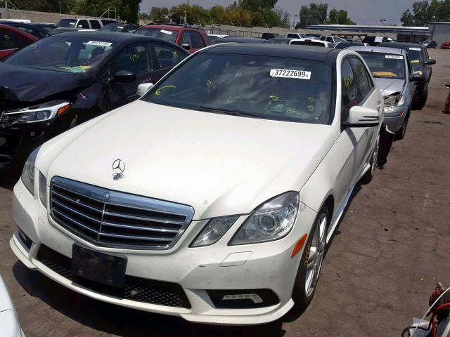 WDDHF5GB9AA239781 - 2010 MERCEDES-BENZ E 350 WHITE photo 2