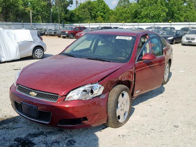 2G1WD58C879273996 - 2007 CHEVROLET IMPALA SUP 勃艮第红 照片 2