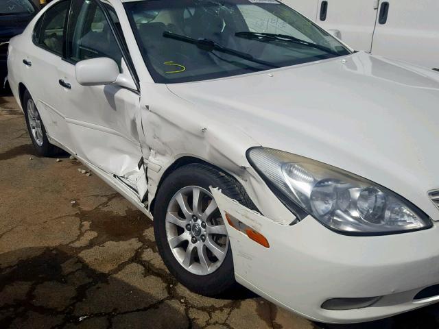 JTHBF30G620011883 - 2002 LEXUS ES 300 WHITE photo 9