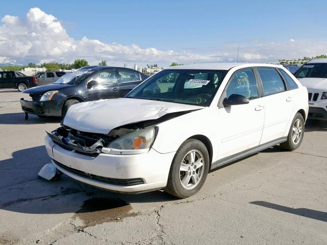 1G1ZT62825F196573 - 2005 CHEVROLET MALIBU MAX WHITE photo 2