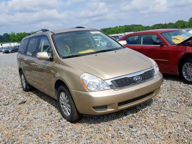 KNDMG4C76B6389191 - 2011 KIA SEDONA LX TAN photo 1