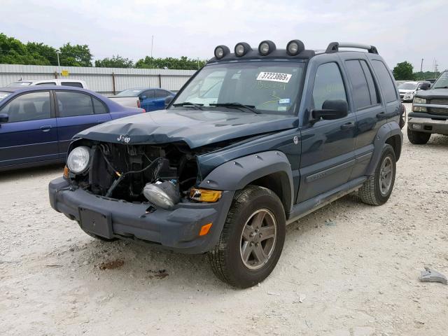 1J8GL38K16W156639 - 2006 JEEP LIBERTY RE GREEN photo 2