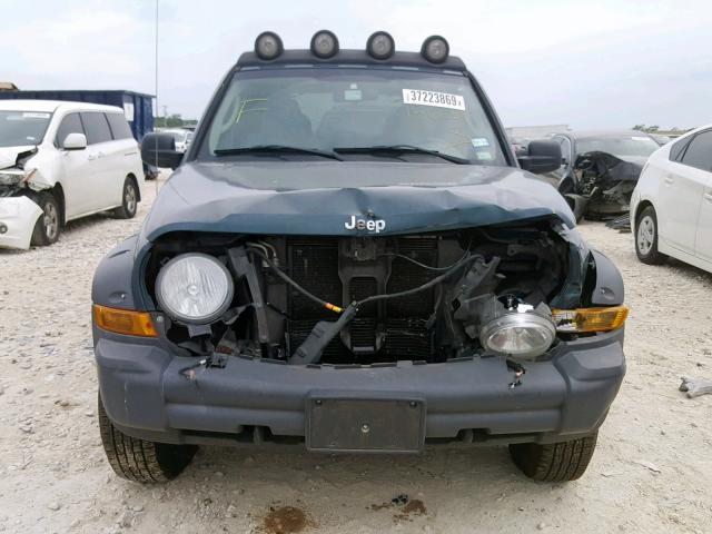 1J8GL38K16W156639 - 2006 JEEP LIBERTY RE GREEN photo 9