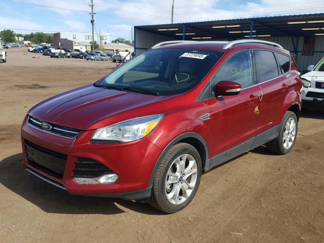 1FMCU9J99GUC62925 - 2016 FORD ESCAPE TIT RED photo 2