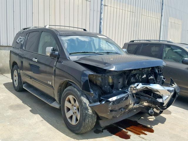 5N1AA08B25N708425 - 2005 NISSAN ARMADA SE BLACK photo 1