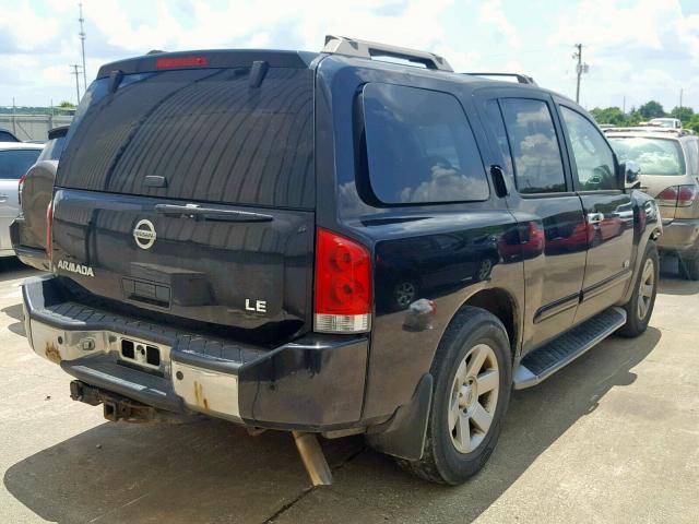 5N1AA08B25N708425 - 2005 NISSAN ARMADA SE BLACK photo 4