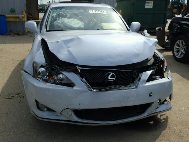 JTHBK262982060669 - 2008 LEXUS IS 250 BLUE photo 9