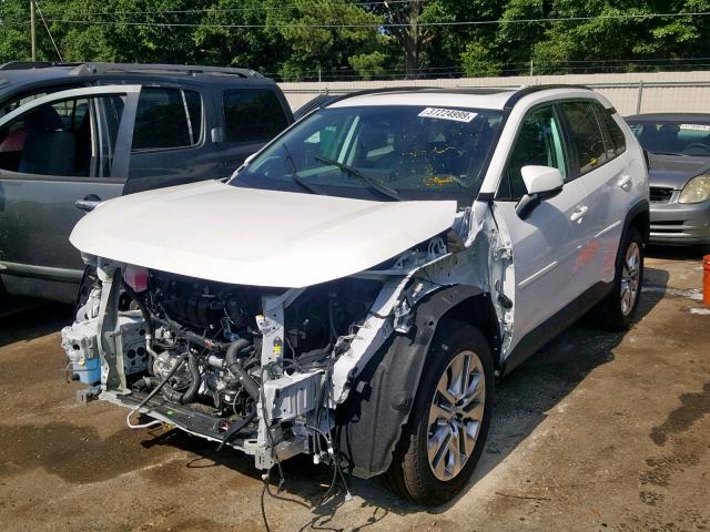 2T3C1RFV8KW012168 - 2019 TOYOTA RAV4 XLE P WHITE photo 2