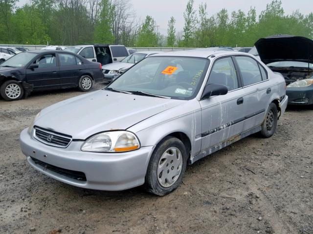 2HGEJ6577VH572151 - 1997 HONDA CIVIC LX GRAY photo 2