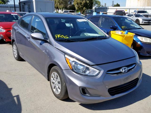 KMHCT4AE6GU063219 - 2016 HYUNDAI ACCENT SE GRAY photo 1