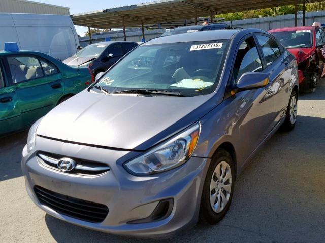 KMHCT4AE6GU063219 - 2016 HYUNDAI ACCENT SE GRAY photo 2