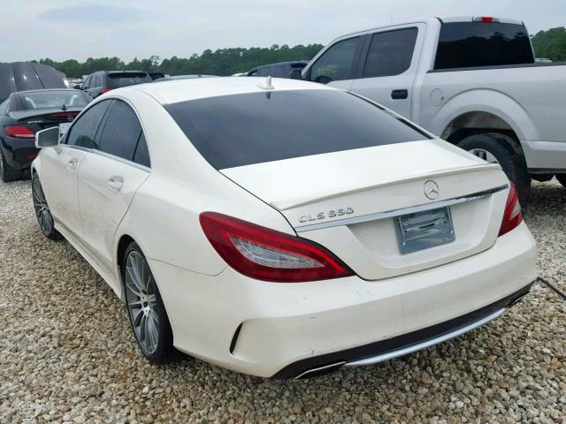 WDDLJ7DB5FA153593 - 2015 MERCEDES-BENZ CLS 550 WHITE photo 3