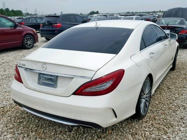 WDDLJ7DB5FA153593 - 2015 MERCEDES-BENZ CLS 550 WHITE photo 4