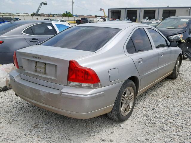 YV1RS612X52470417 - 2005 VOLVO S60 SILVER photo 4