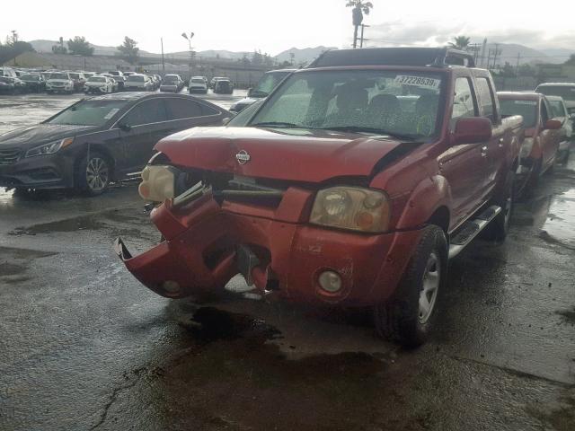 1N6ED27TX1C333339 - 2001 NISSAN FRONTIER C RED photo 2