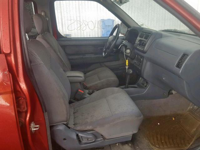 1N6ED27TX1C333339 - 2001 NISSAN FRONTIER C RED photo 5