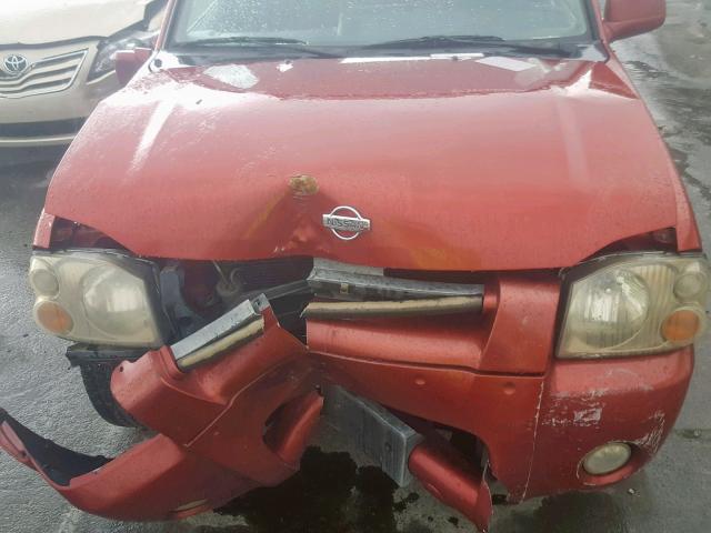 1N6ED27TX1C333339 - 2001 NISSAN FRONTIER C RED photo 7