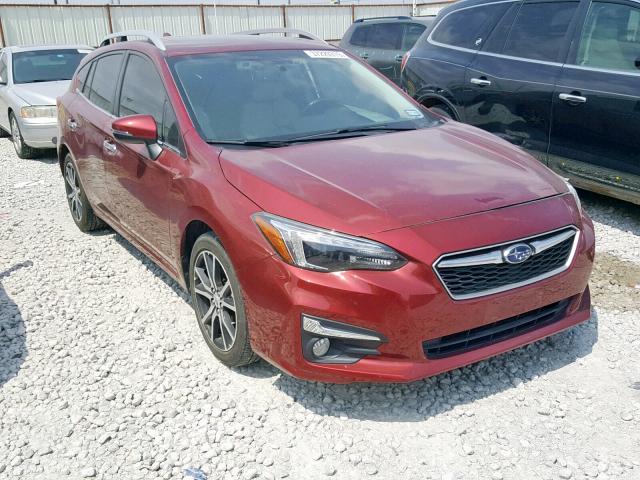 4S3GTAT65H3723624 - 2017 SUBARU IMPREZA LI RED photo 1