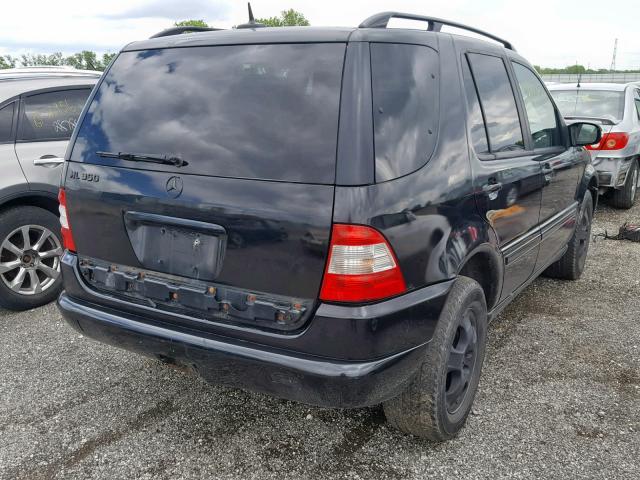 4JGAB57E43A412574 - 2003 MERCEDES-BENZ ML 350 BLACK photo 4