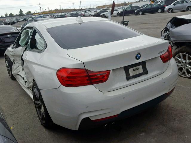 WBA3N7C55FK222512 - 2015 BMW 428 I WHITE photo 3