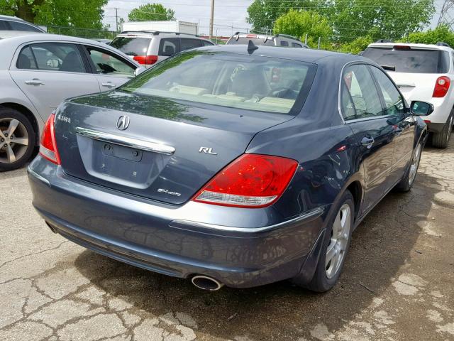 JH4KB16505C016747 - 2005 ACURA RL GRAY photo 4