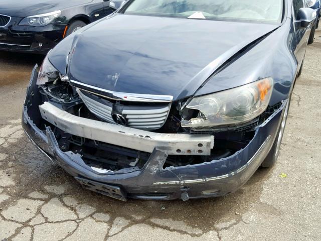 JH4KB16505C016747 - 2005 ACURA RL GRAY photo 9