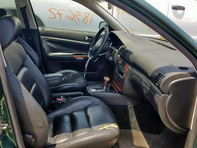WVWLH63BX1E006754 - 2001 VOLKSWAGEN PASSAT GLX Yaşıl foto 5