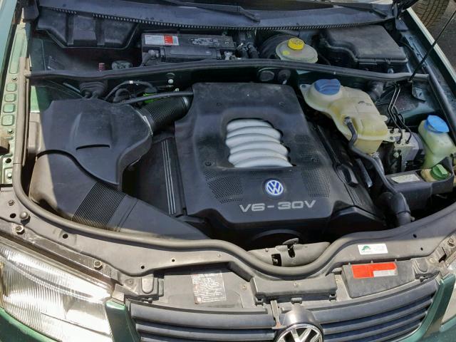 WVWLH63BX1E006754 - 2001 VOLKSWAGEN PASSAT GLX Yaşıl foto 7