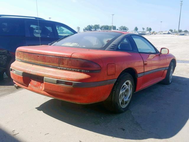 JB3XD54B9MY012779 - 1991 DODGE STEALTH ES RED photo 4