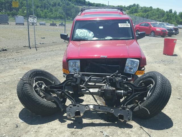 1J4RG4GT7AC118941 - 2010 JEEP COMMANDER Qırmızı foto 9