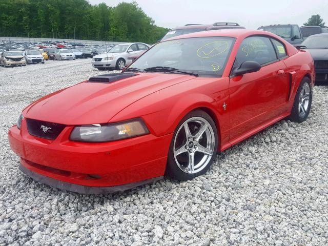 1FAFP42R03F423810 - 2003 FORD MUSTANG MA RED photo 2
