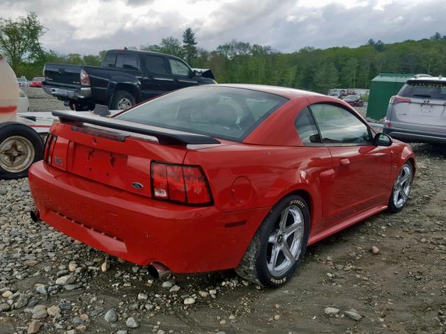 1FAFP42R03F423810 - 2003 FORD MUSTANG MA RED photo 4