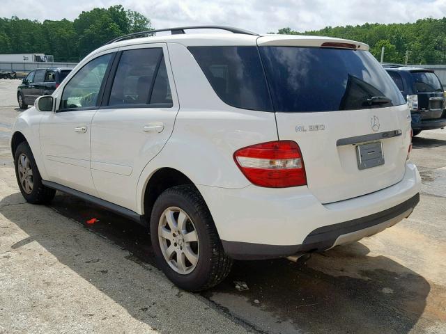 4JGBB86E27A212287 - 2007 MERCEDES-BENZ ML 350 WHITE photo 3